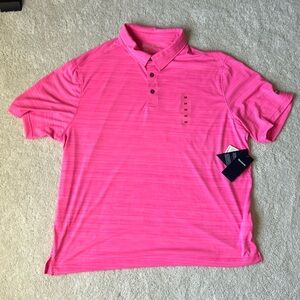 BRAND NEW WITH TAGS Reebok Athletic Golf Polo, Hot Pink